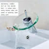 Badrumsvaskkranar Mixer Tap Chrome Polished Edge Elegant enkelhålsinloppsrörskran Däckmonterad transparent försörjningshushåll