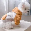 Hundkläder fleece katt hoodies vinter förtjockad husdjurtröja för små hundar chihuahua bichon frise kappa valpkläder sueter para perro