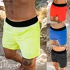 Męskie szorty Nowe mężczyźni sport Sporty Suchy bez podszewki szorty lekkie elastyczne bokserki z paskiem pnie dżemy do siłowni bieganie fitness Shorts W0408