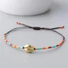 Charm Bracelets KELITCH Friendship Bohemian Miyuki Beaded Rope Chain Adjustable Women Bracelet Handmade Wrap Bangles Jewelry Wholesale