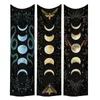 Tapestries Moon Phase Tapestry Wall Hanging Moth Floral Vintage Star Snake Divination Bohemian Home Decor Art Decoration