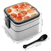 Vaisselle pêches Nectarines fruits tropicaux boîte à Bento récipient étanche pour enfants cuisine Art pêche été