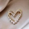 Brooches Heart Shape Brooch Alloy Anti-glare Suit Artist Jewelry Christmas Year Gift Wedding Party