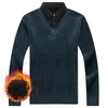 Herentruien Winter Chenille Fluweel Verdikking Trui Valse Tweedelige Shirt Thermische Kleding Heren