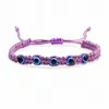 Urok bransoletki splatają Turkish Lucky Ewey Bracelets for Women Men Men Blue Eye Pletające czerwoną linę Bransoletka Przyjaźń Biżuteria dhgarden dhzwj