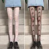 5 PC Sexy Socks Women White Tights Sexy Pure Lovely Bow Fishnet Mesh Stockings Sexy Pantyhose for Women Silk Tights CTW029 Z0407