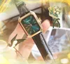 Najlepsze modele popularne zegarki kwadratowe Japonia Kwarc Ruch Kobiet Bransoletka Wodoodporna oryginalna skórzana pasek Busines