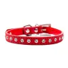 Rad Crystal Diamond Pet Dog Cat Collar Metal Buckle Dog Treh Collar Supplies Red Black Pink ZZ