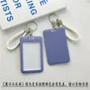 Card Holders Women Cute Cartoon Cover Plastic Waterproof ID Bus Name Business Protective Working Bank Badge Case