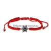 Charm-Armbänder 20 Teile/los Lucky Kabh Red String Thread Hamsa Armbänder Blau Türkisch Evil Eye Charm Frauen Handgemachte Fatima Freundschaft Je Dhwtr