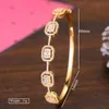 Bangle Spring Trendy Luxury Impilabile Dichiarazione per le donne Wedding Full Cubic Zircon Crystal CZ Dubai Bracciali 2023BangleBangle