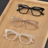 Sunglasses Anti Blue Light Reading Glasses Handmade Acetate Frame Male Vintage Square Eyeglasses Women Black Prescription