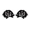 Damızlık Modaya Düzenli Güzel Kirpi Küpeleri Kızlar İçin Sevimli Moda Hayvan Kulak Takı Paslanmaz Çelik Siyah Kara Kulak Demet Deli DHS6E