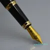 Luxury Brand Wine red and Black Classic Fountain pen with Golden Relief Cap Writing office school supplies High quality ink pens