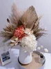Kwiaty dekoracyjne luksusowy bukiet naturalny pampas trawa hortensja suszona dekoracje kwiatów boho home pokój łazienka i ślub