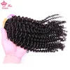 Bundles de cheveux bouclés indiens crépus avec fermeture Bundle d'extensions de cheveux bruts vierges avec fermeture à lacet Queen Hair Products Livraison gratuite