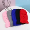 Winter Warm Headgear Three Hole Wool Hat Windproof and Cold Proof Thickened Mask Full Face D0RT