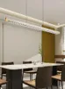 Ljuskronor modern lyx lång bar restaurang ljuskrona ljus italiensk minimalistisk innovativ lins