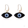 Boucles d'oreilles Collier Bleu Inspiré Evil Eye Druzy Drusy Pendentif Collier Boucles d'oreilles Ensemble de Bijoux Résine Quartz Cristal Mode Fo Dhgarden Dhs1D