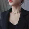Kedjor Pearl and Leaves Necklace For Women Luxury High Quality Elegant Collarbone Chain Ins Fashion Korean Style Japanese