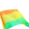 Stage Wear Customized Real Silk Belly Dance Veil 200/250/300cm Hand Dyed Gradient Color Accessories 5 Sizes