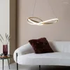 Ljuskrona Crystal Post-Modern Minimalist Creative Ring Nordic Living Room Dining Bar Bedroom Children's El Round Art Pendant Lights