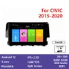 Android Car Radio Video Honda Civic 2016-2018のFrame and Wire Playerを備えたAndroid Car Radioビデオマルチメディアステレオ