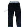 Byxor barn vinter jeans byxor plus sammet barn förtjockar varma denimbyxor för pojkar 3-14 år bär TX278 231108