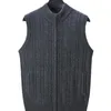 Men's Vests Arrival Pure Cashmere Cardigan Vest Knitwear Zipper Camisole Sweater Size S M L XL 2XL 3XL 4XL 5XL