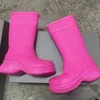 Bottes de pluie de styliste unisexes, bottes en caoutchouc Ba pour couples, chaussures de pluie imperméables à semelles épaisses et à la mode