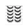 False Eyelashes Manga Lashes Wispy Natural 3D Faux Mink 5 Pairs Lot Full Strip Hand Made Synthetic Hair Fake Lash Daily Makeup