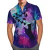 Chemises décontractées pour hommes fléchettes impression 3D plage hawaïenne 2023 chemise d'été à manches courtes Sport Streetwear surdimensionné 5XL Camisa Social Chemise Hom