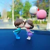 s Cute Interior toon Balloon Couple Action Figure Ornaments Auto Dashboard Decoration For Women Car Accessories AA230407