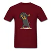 T-Shirts für Herren Dabbing Dabbing Dackel Funny Doxie Leisure Dog Mans Clothes Hochwertige Grafik-T-Shirts Anime-T-Shirt aus Baumwolle