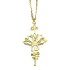 Chains Gold Austerity Jewelry Yoga Necklace Unalome Flower - Rose Sliver Letter S Chain Charm With Picture CustomChains