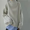 Women's Sweaters Designer Retro Half Turtleneck Knit Sweater Fashion Luxury All-in-one Pullover For Autumn And Winter