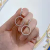 Pendiente colgante de diamante de moissanita hueco, Pendientes colgantes de boda con tuerca de Plata de Ley 925 100% auténtica para mujer, regalo de joyería de compromiso