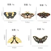 Broches Européen Et Américain Papillon Broche Insecte Magnifique Insigne En Métal Foulard En Soie Bouton Uniforme Collier Pin Moth Original