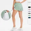 LL Women Sports Yoga Shorts Stroje Kobiety Lu Krótkie wysokiej talii ćwiczenia sportowe