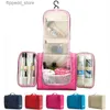 Sacs à cosmétiques Sac organisateur de voyage étanche unisexe femmes sac cosmétique suspendus sacs de maquillage de voyage lavage kits de toilette sacs de rangement Q231108