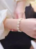 Liten Cat Paw Armband For Women Girls Fashion Imitation Pearl Chain Armband Wholesale Designer Jewelry Party Gift