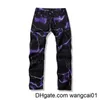 Jeans pour hommes Vibe Sty Lightning Print Tie Dye Hommes Droit Y2K Jeans Pantalon Nouveau Hip Hop Vintage Japonais Femmes Denim Pantalon Ropa Hombre 0408H23