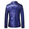 Men's Suits Print Long Sleeve Single-Breasted Blazer - Trendy Fashion Suit With Unique Design