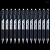 No Logo 10pcs 0.5mm Retractable Gel Pens Set Black Ink Ballpoint For Writing Refills Office Accessories School Supply Stationery