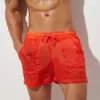 Shorts pour hommes SEOBEAN été hommes Shorts Sexy Semi-transparent séchage rapide Shorts maille doublé gymnases Joggers décontracté plage Shorts hommes vêtements court W0408