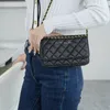 10A REPLAÇÃO DE TOPO REPLICAÇÃO DE LUZULAÇÃO Designer de bolsas de luxo Bolsas de bolsa Crossbody Bolsa Bolsa de aba de couro de 19 cm de noite com caixa de frete grátis