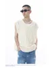 Men's Vests 2023 Niche Design Kpop Style Hollow Thin Knitted Shoulder V-neck Sleeveless Versatile Vest For Unisex Clean Fit