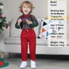 Set di abbigliamento Baby Christmas Outfit Boy Bambini Gentleman Abito formale Bambino Bretelle Set di abbigliamento Camicia da festa infantile 231108