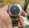 مع Box Luxury Men's Watch Design الراقية لإنشاء تلقائي من الياقوت الياقوت الزجاجي الخزفي الفولاذ المقاوم للصدأ السوار الأصلي السوار الأسود الساعات الرجال 68