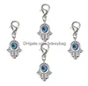 Charms 100st hamsa hand ond öga kabh tur charms hummer lås dingle för smycken gör fynd nya droppleverans smycken smycken dhplo